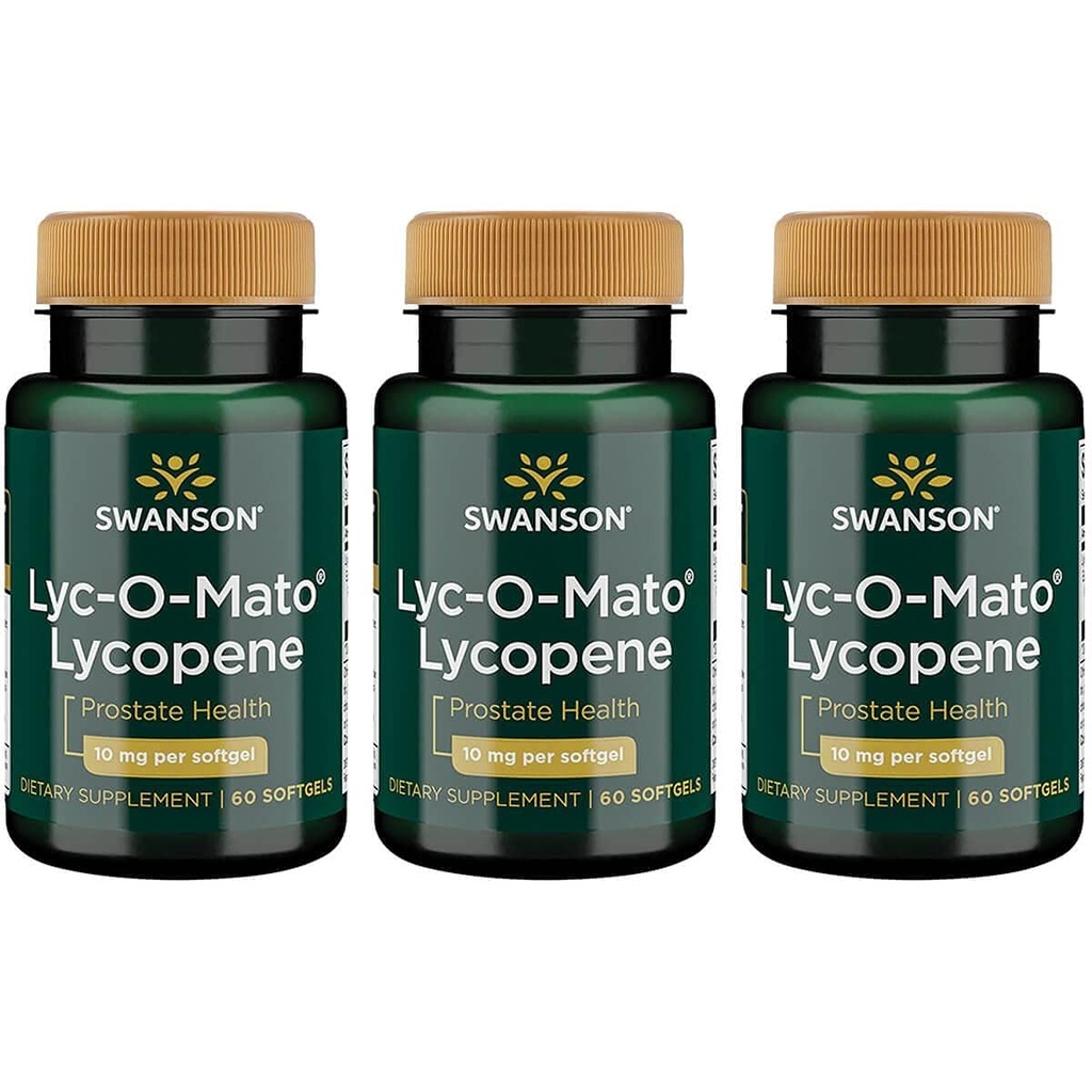 Swanson Lyc-O- Mato Lycopene 10 Milligrams 60 Sgels (3 pakiranja)