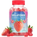 Melatonin Gumies - 10 mg jagode aromatizirana prehrana dopolnilo za pomoč podporo spanja - 150 Vegan Gumies
