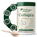 Velika jezera Wellness Kolagen Peptide Powder for Skin, Hair, Nohti, Joints & Digestion - Nearomated - Hitro raztapljanje hidroliziran, ne-GMO, Keto, Košir - 16oz