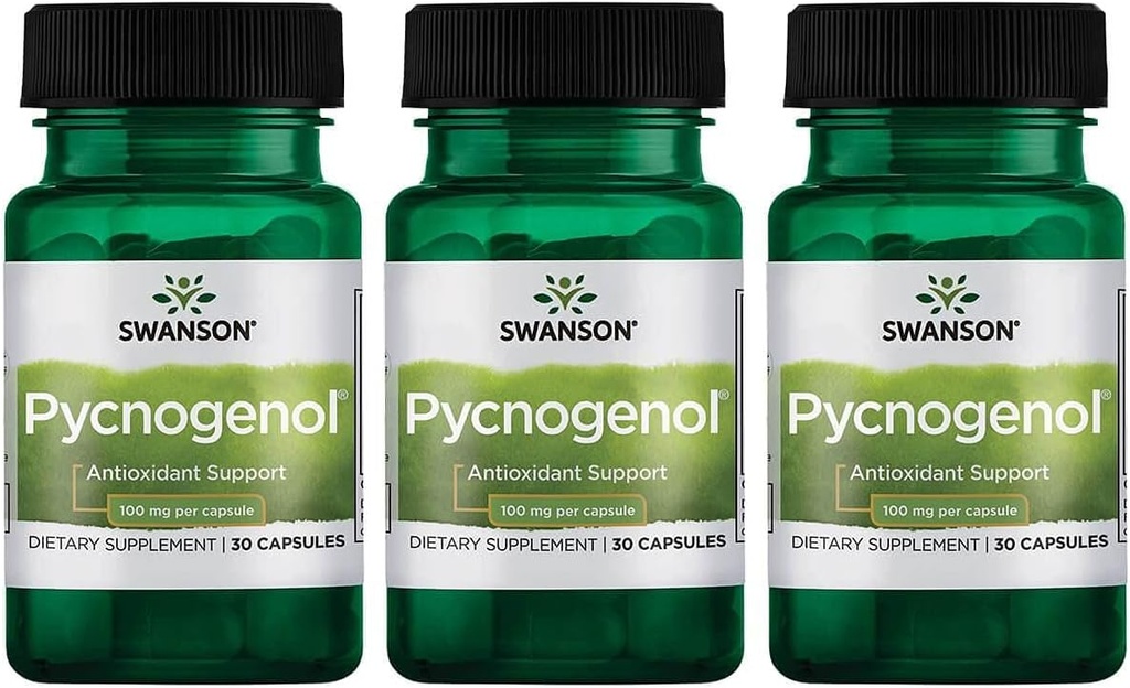 Swanson Pycnogenol 100 miligramov 30 kapsul 3 pakiranja