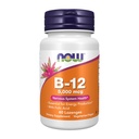 NOW Food Supplements, Vitamin B-12 5.000 mcg, s folno kislino, Zdravje živčnega sistema*, 60 Lozenges