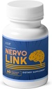 Nervolink - 100% naravni dodatek za živčevje-podpora in energijsko povečanje, z Reishi, Shiitake, in Levje grivaste gobe, Izdelano v ZDA, Non - GSO - 60 Kapsule, 1 mesec dobave