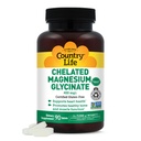 Država Life Chelled Magnezij Glicinate 400mg, 90 Tablete, Certified Gluten Free, Certified Vegan, Certified Halal, Non-GMO preverjen