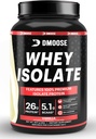 DMoose Whey Isolate Protein Powder I 26 g Protein I 5.1g BCAAs I Gluten Free I pomaga vzdrževati mišično maso in zmanjšati čas regeneracije I Čokolada in Vanilla I 30 Servisi