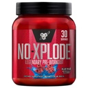 BSN N.O.-XPLODE Pred vadbo v prahu, energijska dopolnila za moške in ženske s kreatinom in beta-alaninom, aroma: Blue Raz, 30 Serving