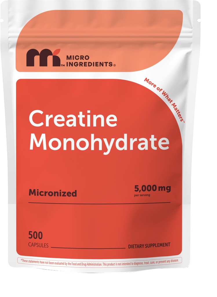 Kreatin monohidrat 5.000 mg, 500 kapsul 