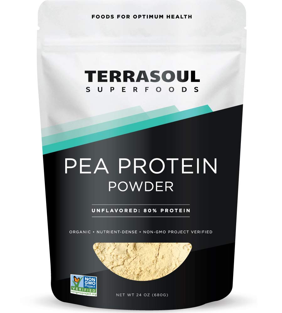 Terrasoul Superfoods Organic Pea Protein, 1.5 Lbs - European Sourced 