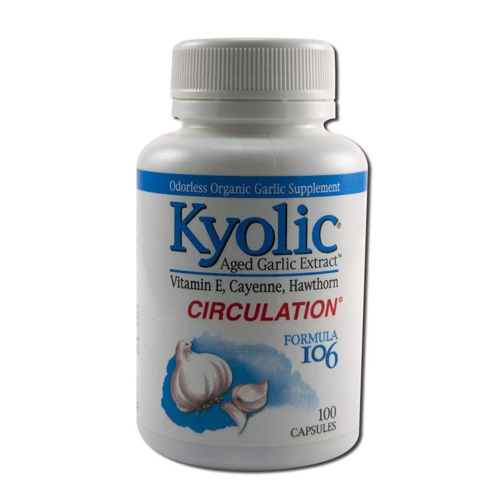 Kyolic - Formula 106 Stara česen Extract za kroženje - 3 pakiranja po 100 kapsul (300 kapsul skupaj)