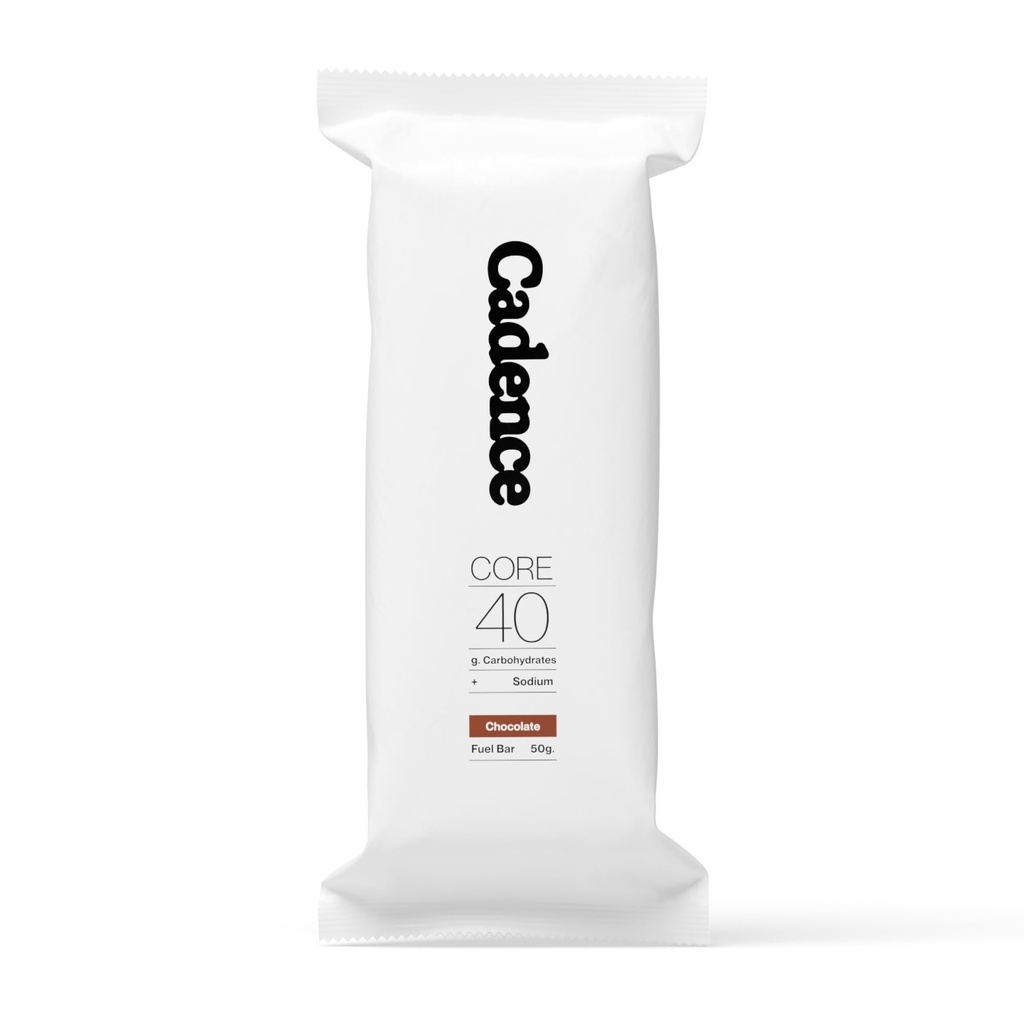 Cadence Chocolate Energy Bar - Case (50g x 12) | 40g Carb Blend with Organic Dates & Honey | Electrolytes for Hydration & Recovery | Natural Ingredients | Vegan-Friendly Fuel for Endurance Sports