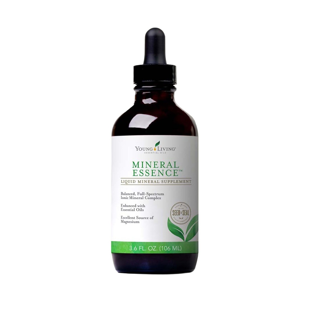 Young Living - Mineral Essence 3.6 fl oz | Daily Intake of Essential Ionic Liquid Minerals | Premium Magnesium-Rich Supplement | Natural Source for Balanced Complex