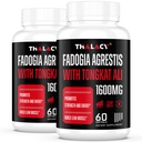 1600mg Fadogia Agrestis Tongkat Ali dodatek, Fadogia Agrestis ekstrakt za moške z Ashwagandha - Največja moč, 120 Softgels