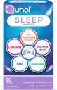 Qunol Sleep Support, 5 v 1 Non-Habit Forming Sleep Aid, Dodatek s časovno sproščeno Melatonin 5mg, Ashwagandha, GABA, Valerian Root, L-Theanin, 60ct kapsule