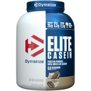 Dymatize Elite Casein Protein Powder, Cookies & Cream, 100% Micellar Kazein, 25g Protein, 5.4g BCAA, 2.3g Leucin, Počasno absorbiranje za čeznočno okrevanje mišic, 4 lb (53 Serving)
