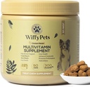 11-v-1 Dog Multivitamin za majhne, srednje in velike pasme psa,Vitamin Dog Treatment, Dog Vitamini in dodatki, Vitamin Mešanica za kožo in plašč WiffyPets,Boosts Immunity 
