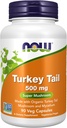 NOW Foods Supplements, Turčija rep 500 mg, Super goba, izdelan z organsko Turčijo repnih gob in micelij, 90 Veg kapsule