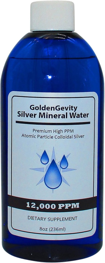 12.000 PPM Bioaktivno atomsko koloidno srebro, 8 oz 