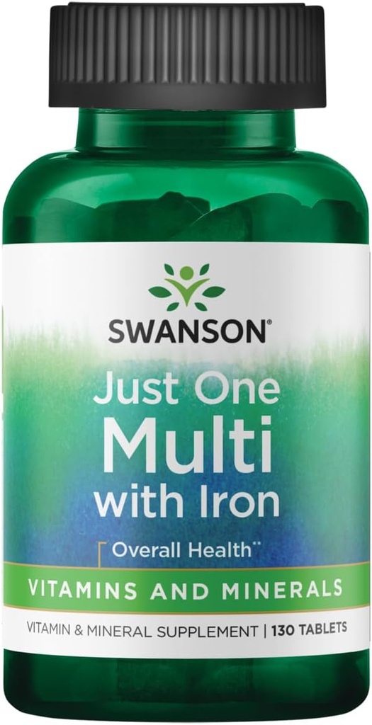Swanson Century Formula Multivitamin z železom 130 Tabs