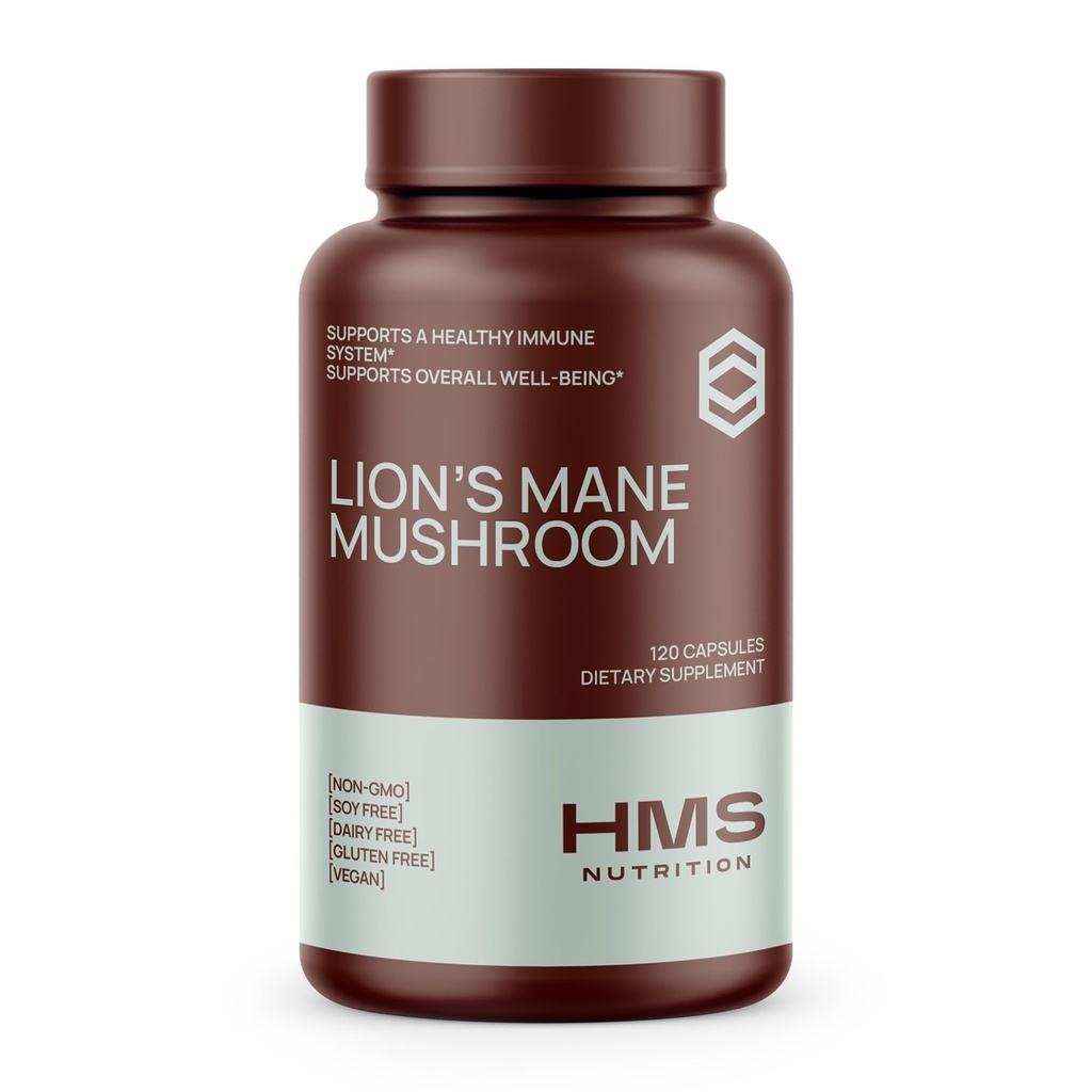 Levji Mane dopolnilne kapsule, Levje grivasta goba za imuno podporo, spomin in fokus dodatek, 1000mg na serviranje, Non-GMO Vegan, 120 Kapsule, 2 mesec dobave
