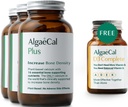 ALGAECAL Plus Bundle - Free 4-in-1 Vitamin D3 Popolni in rdeči kalcij alg s 16 kostnimi hranili, klinično podprto za povečanje gostote kosti in povečanje imunskega sistema