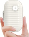 Organizator potovalne tablete, 7 dan Prenosna tableta primeru, majhne tablete škatla za žepno zaporno zaporo prenosljive Medicine Vitamin Container (Pearl White,1 Pack)