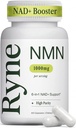 NMN Supplement 1000mg Pure Organic – 6-in-1 NAD+ Supplement with Resveratrol, Quercetin, CoQ10 & TMG – Nicotinamide Mononucleotide for Cellular Energy, Longevity & Healthy Aging | Third-Party Tested