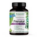 EMERALD LABS PRENATAL 1-Dnevno multivitamin z metiliranim folatom, železom, polnozrnato mešanico in več - brez soje, brez glutena - 60 zelenjavnih kapsul