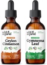 Wild & Organic Ceylon Cimet Tinkture 2 fl oz & Gymnema Leaf Tinkture 2 fl oz