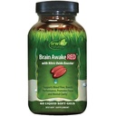 Irwin Naturals Brain Prebudite se RED z boosterjem dušikovega oksida - 60 Liquid Soft-Gel - Podpora zdravje možganov in optimizacija zmogljivosti - 20 Total Servings