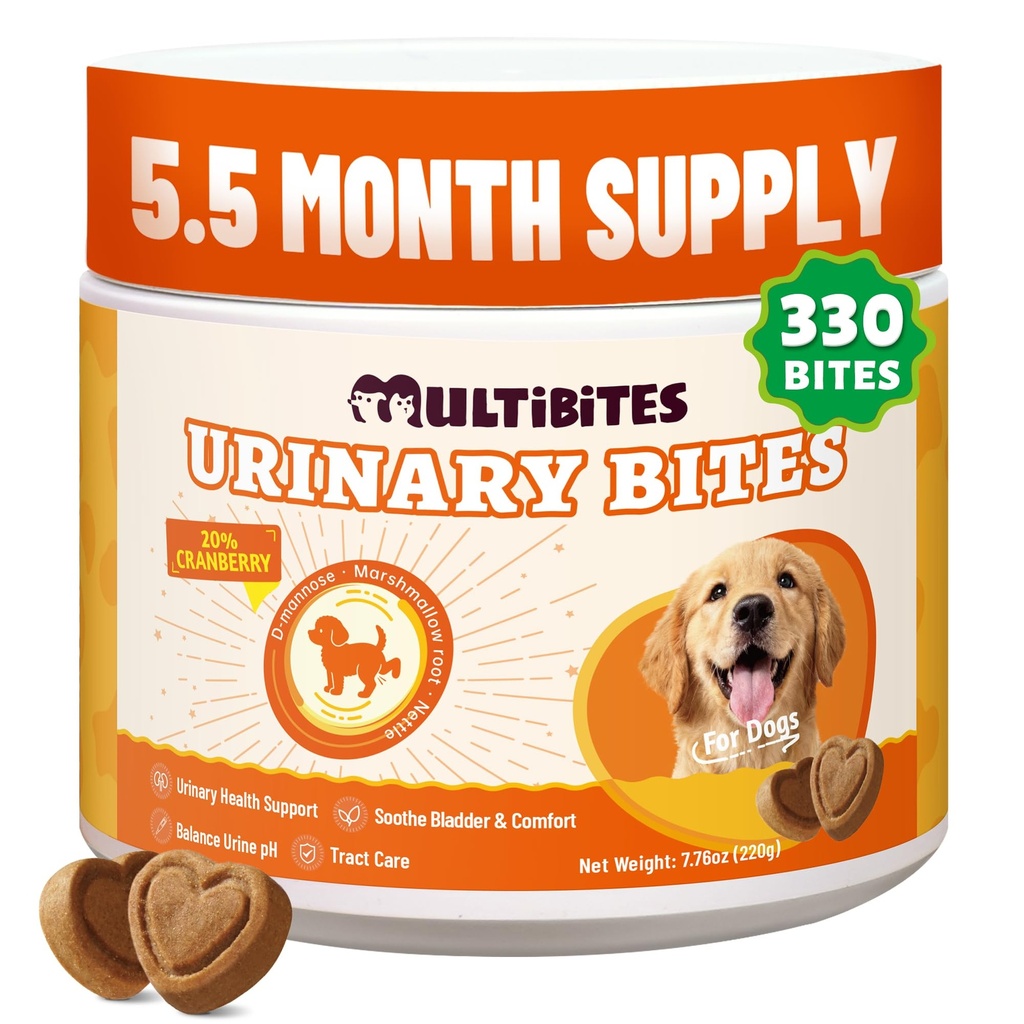 330 Bites Urinary Tract Supplement for Dogs with Cranberry