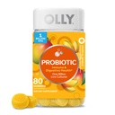 OLY probiotični Gummy, Imunski sistem in prebavna podpora, 1 milijarda CFU, žvečljivi probiotični dodatek, mango arome, 40 dnevna dobava - 80 Število