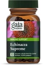 Gaia Herbs Echinacea Supreme - Imunska podpora dodatek - Echinacea Purpurea & Angustifolia Mešanica za podporo imunskega sistema - 30 Veganski tekoči Phyto-Capsules (15-dnevna oskrba)