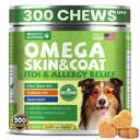 Omega 3-6-9 for Dogs Fish Oil Skin & Coat Supplement Soft Chews 300 ct