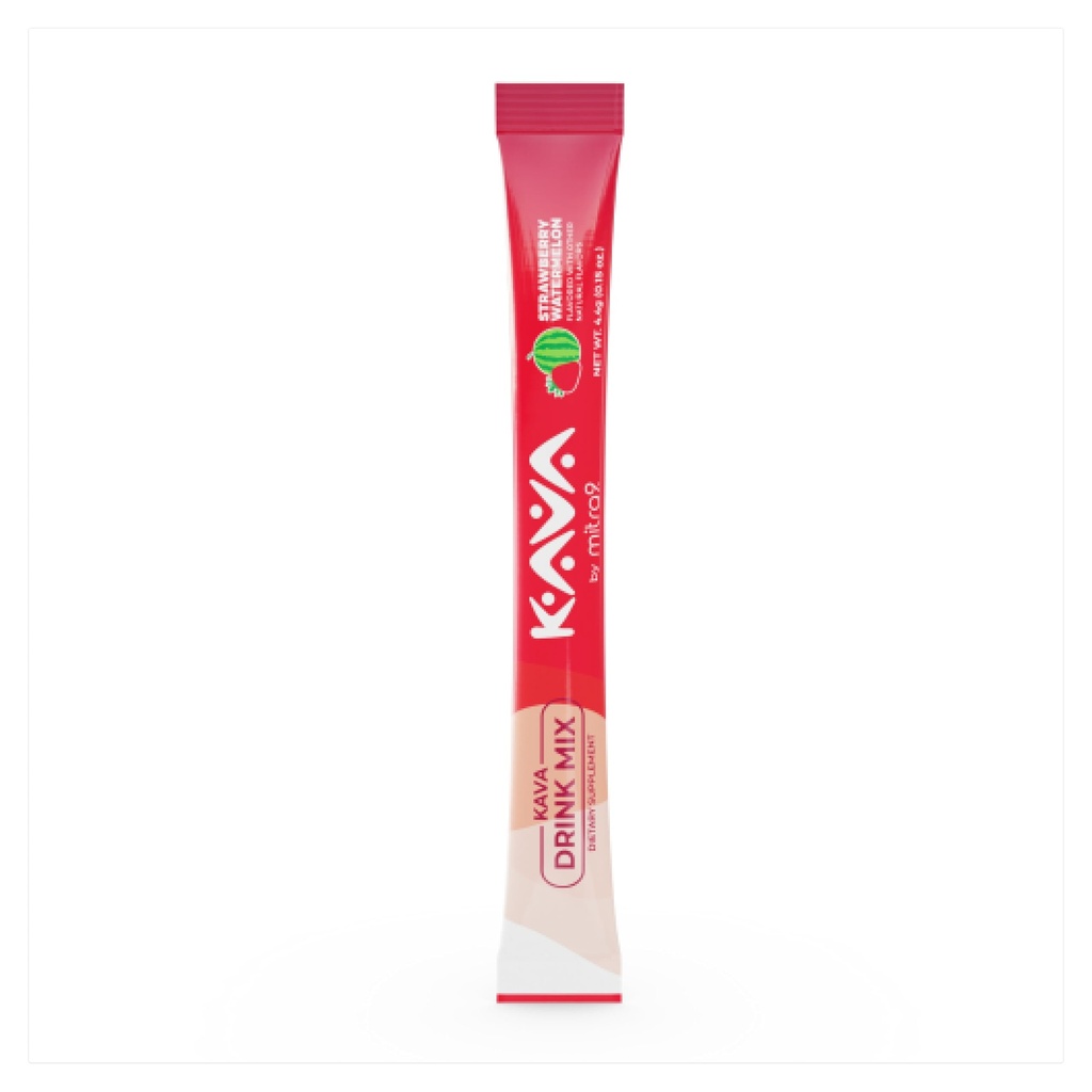 Mitra9 Kava Powder RelaxPak - Jagodna lubenica Kava Ekstrakt Powder Packets 