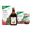 Floradix Iron & Herbs (16.9 oz) & Salus Red Beet Crystals (7 oz) - Železni dodatek za zdravo energetsko podporo* & Organic Nutritional Beet Root Drink Mix