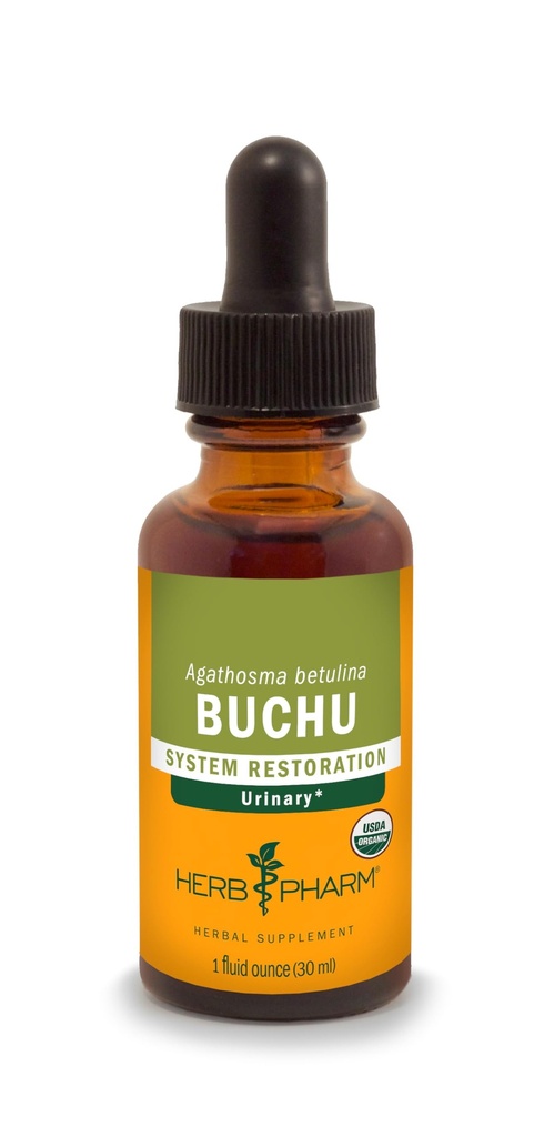 Herb Pharm Certified Organic Buchu Tekoči ekstrakt za podporo urinarnega sistema, 1 Fl Oz
