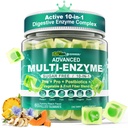 Prebavne encime Gumiji za ženske in moške, Multi-Encimi z 90 milijard CFU probiotiki in prebiotiki in postbiotiki, zelenjava in sadje Fiber mešanica, Super Encimi za digestiv in Gut zdravje,Immune,60Cts