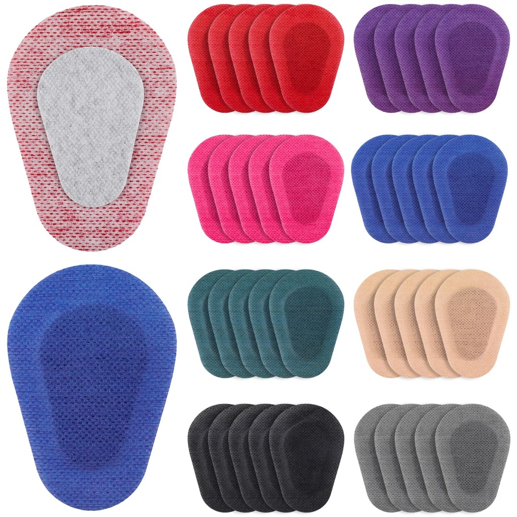 Panitay 40 Pcs Adhesive Eye Patches for Adults,3.3 X 2.3 Inch,Multicolor