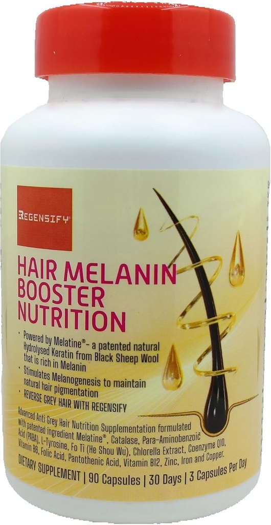 REGENSIFY Melanin Booster Nutrition [Anti Grey Hair Supplement za moške in ženske 