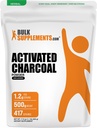 BulkSupplements.com Aktiviran Charcoal prašek - iz Coconut Charcoal, za beljenje zob - Vegan & Gluten Free, 1,2g na serviranje, 500g (1,1 lbs) (Pack po 1)