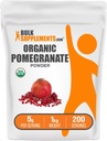 BulkSupplements.com Organski Granatni prah - Granatni dodatek za imuno podporo, zeliščni dodatek - Gluten Free, 5g na serviranje, 1kg (2,2 lbs) (Pack of 1)