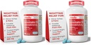 TIME-Cap Labs 400 Caplets Extra Strength Acetaminophen 500mg PM & Diphenhydramine HCl 25mg - PM Pain Reliever & Sleep Aid, Helps with Occasional Headaches & Minor Aches & Pains (Pack of 2)