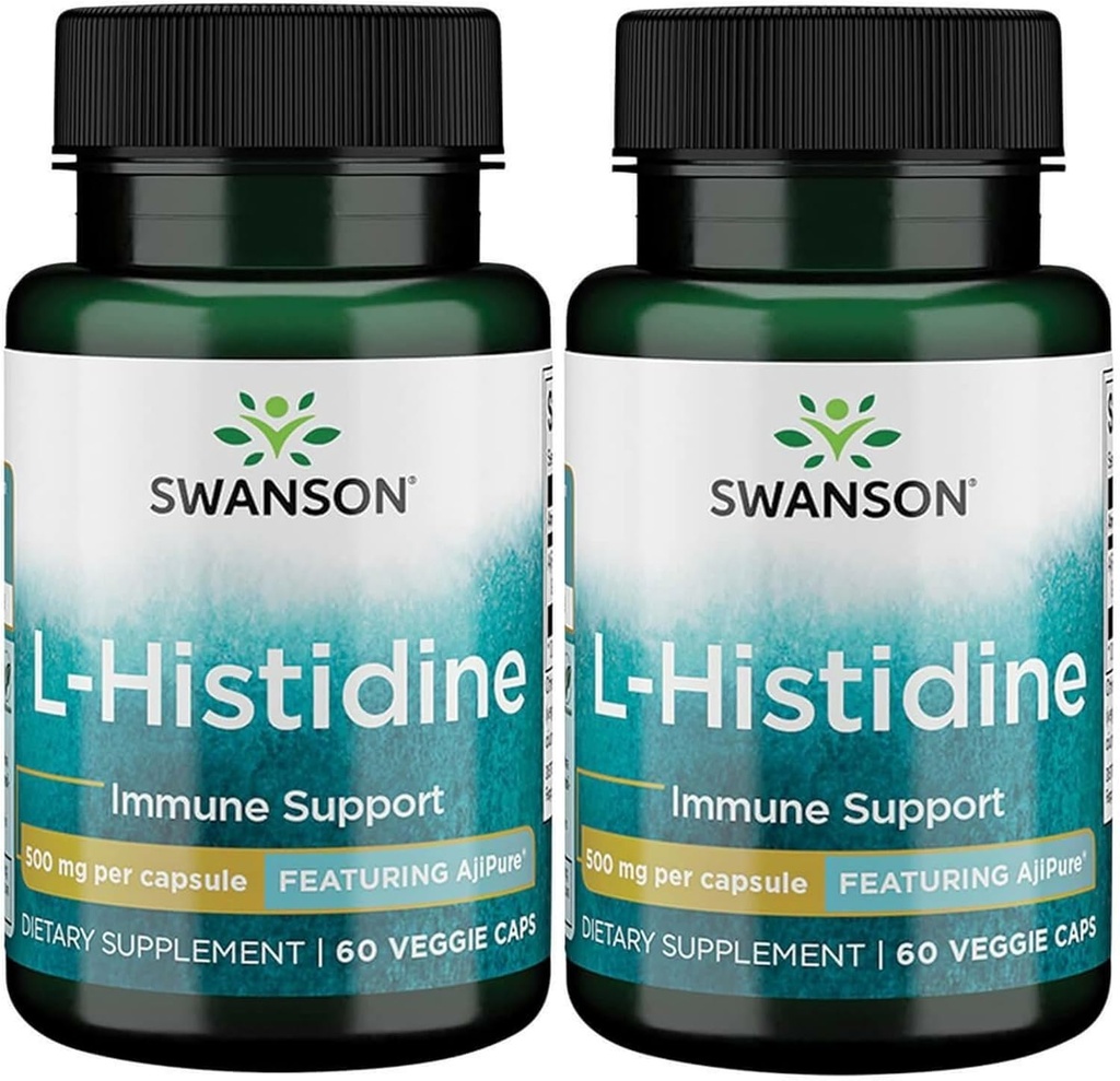 Swanson L-Histidin - Featuring Ajipure 500 mg 60 Veg caps (2 pakiranji)