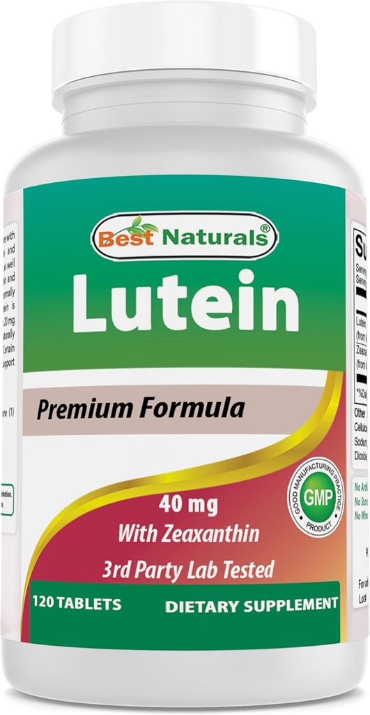 Best Naturals Lutein 40 mg z Zeaksantin- 120 tablet