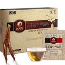 SAMSIDAE Korejska Panax Red Ginseng Instant Tea, Škatla s 50 vrečkami, izboljša krvni obtok, intelektualne zmogljivosti in spomin, spodbuja energijo