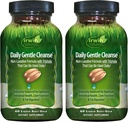 Irwin Naturals Daily Gentle Cleans - 60 Tekoči soft-Gels, Pack po 2 - Nelaksativna Formula s Trifala
