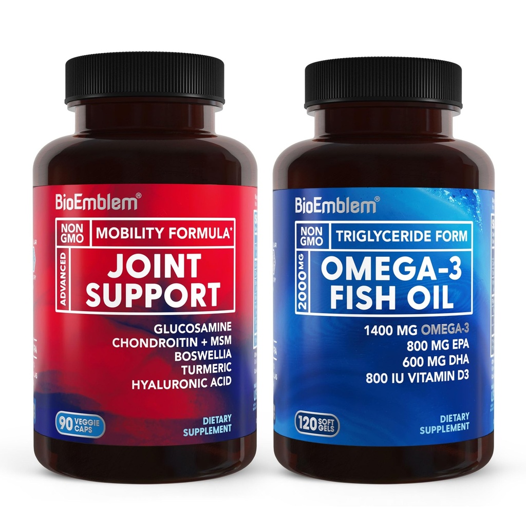BioEmblem Omega-3 Ribje olje 2000mg in skupna podpora
