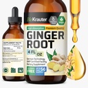 BIO KRAUTER ingver koren ekstrakt - naravni ingver dodatki za splošno Wellness - alkohol in sladkor brez - Veganske kapljice 4 Fl.Oz.