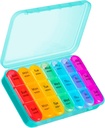 ASprink 3 krat na dan tablete organizator - velik 7 dan Medicine Box, potovalne tablete primeru, vitamini in zdravila