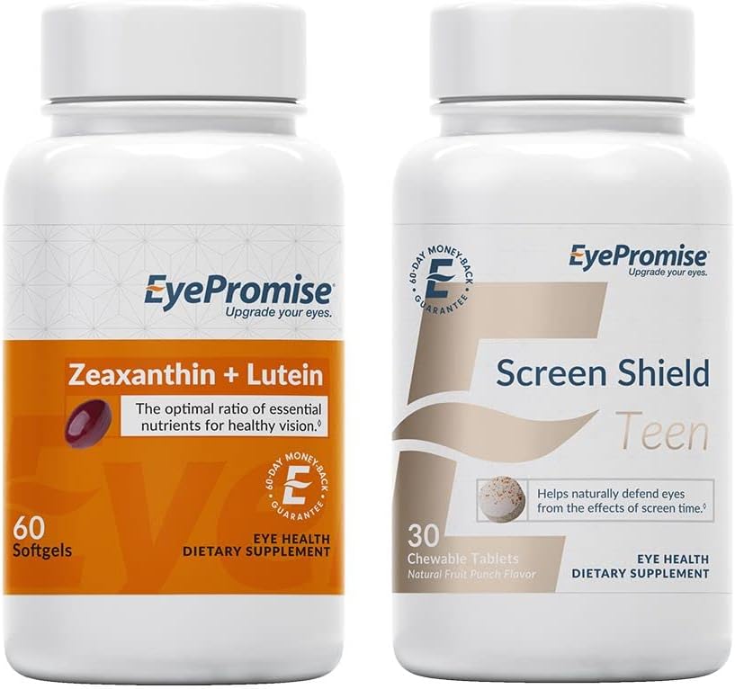 EyePromise Zeaksantin + Lutein Eye Vitamin in Screen Shield Najstniški žvečljivi Eye Vitamin